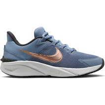 Nike Star Runner 4 Nn Παιδικά Αθλητικά Παπούτσια για Τρέξιμο Μπλε Γκρι Ροζ Χρυσά DX7615-405