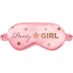 Party Girl Μάσκα Ύπνου Σατέν Ροζ Χρυσή