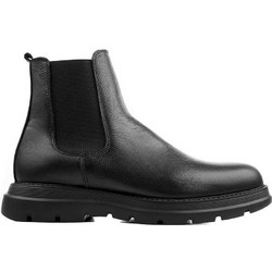 Commanchero Ανδρικά Chelsea Μποτάκια Δερμάτινα Μαύρα 72380-821