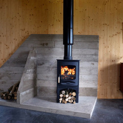 Charnwood C-Six Pewter Ατσάλινη Ξυλόσομπα Αερόθερμη 7kW
