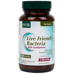 Holland & Barrett Live Friendly Bacteria with Acidophilus 3 Billion Προβιοτικά 120 Κάψουλες