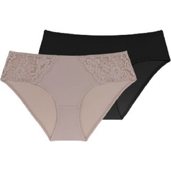 Dorina Ara Γυναικεία Slip με Δαντέλα 2Pack FXHI0001LA101-2X0308