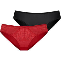Dorina Γυναικεία Slip με Δαντέλα 2Pack FXBF0068LA159-2X0399