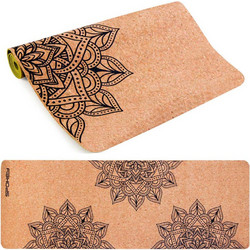 Spokey Savasana Στρώμα Γυμναστικής Yoga / Pilates Καφέ Πράσινο 180x60x0.4cm