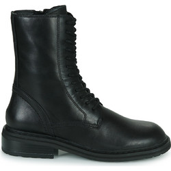 Clarks Tilham Γυναικεία Αρβυλάκια Δερμάτινα Μαύρα με Χοντρό Χαμηλό Τακούνι 26168751