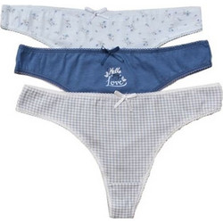FMS Βαμβακερά Γυναικεία String Navy Μπλε 3Pack 11030-12-175