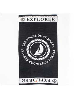 Linea Explorer Πετσέτα Θαλάσσης Μαύρη 90x170cm
