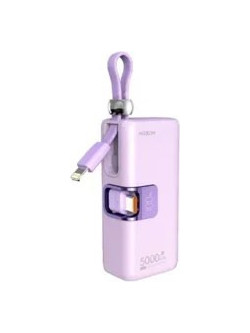 Moxom MX-PB161 Power Bank 5000mAh με Θύρα USB-C Purple
