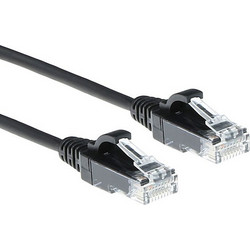 Intronics U/UTP Cat.6 Καλώδιο Δικτύου Ethernet 2m Black DC9902