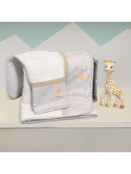 Sophie La Girafe Des 505 Σετ Βρεφικές Πετσέτες 2τμχ 450gr/m²