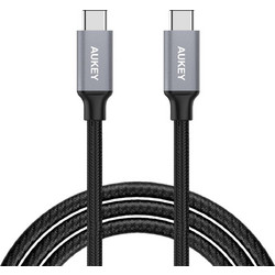 Aukey CB-CD6 Braided USB-C to USB-C 2m Black CB-CD6