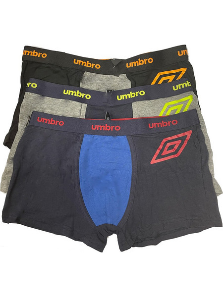 Umbro Ανδρικά Μποξεράκια Σετ 3Pack UIB05310G3