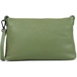 Passaggio Leather Γυναικεία Τσάντα Χιαστί Δερμάτινη Πράσινο Mint με Στενό Λουρί 5883-KR-11