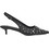Exe Γόβες Slingback Δερμάτινες με Λεπτό Χαμηλό Τακούνι Μαύρες U485L2372603