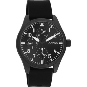 Oozoo Timepieces Ανδρικό Ρολόι με Μαύρο Καουτσούκ Λουράκι G0141 Oozoo Timepieces Ανδρικό Ρολόι με Μαύρο Καουτσούκ Λουράκι G0141