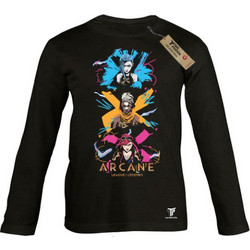 Takeposition Arcane League of Legent Παιδικό T-Shirt Μακρυμάνικο Μαύρο 814-4777