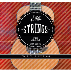 EKO Guitars Concert Σετ 4 Χορδές Ukelele 24-37" Medium Tension 1/4