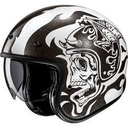 HJC V31 Flame Black White Κράνος Μηχανής Jet