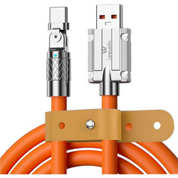Leewello LW-134 Angle 90° USB-A to USB-C 120W 1m Orange 47936161