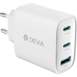 Devia Extreme Φορτιστής χωρίς Καλώδιο με Θύρα USB-A & 2 Θύρες USB-C 65W Power Delivery