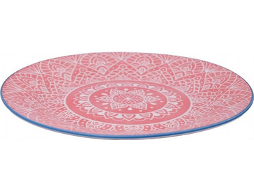 Sidirela Terra Pink Πιάτο Ρηχό Πορσελάνης 27cm E-4516