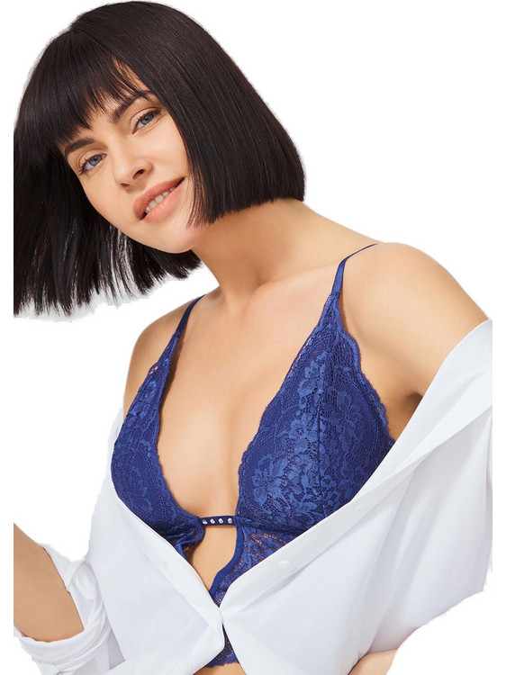 Cottonhill Bralette χωρίς Μπανέλα Navy Μπλε CH1000