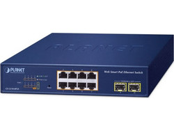 Planet GS-2210-8P2S Unmanaged L2 Switch με 8 Θύρες Ethernet 1000Mbps και 2 SFP θύρες