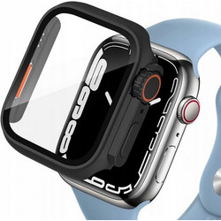 Tech-Protect Defense360 Πλαστική Θήκη με Προστασία Οθόνης για Apple Watch 4 / 5 / 6 / SE 44mm Μαύρη Πορτοκαλί
