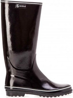 Aigle Venise Γαλότσες Εργασίας Γονάτου Μαύρες AGL32-00722-24519-NOIRBLANC