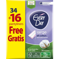 EveryDay All Cotton Large Σερβιετάκια για Ελαφριά Ροή από Βαμβάκι 50τμχ