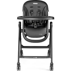 Peg Perego Living Αναδιπλούμενο Καρεκλάκι Φαγητού με Ρόδες Μαύρο