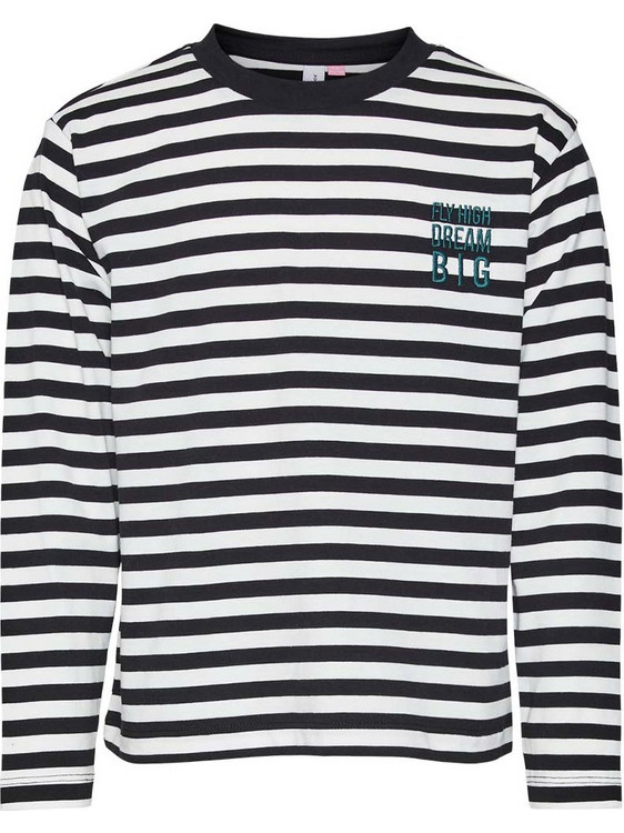 Vero Moda Παιδικό T-Shirt Μακρυμάνικο Λευκό Μαύρο 10315327