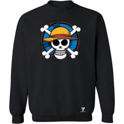 Takeposition One Piece Straw Hat 3d Ανδρικό Φούτερ Μαύρο 214-332-1361-02