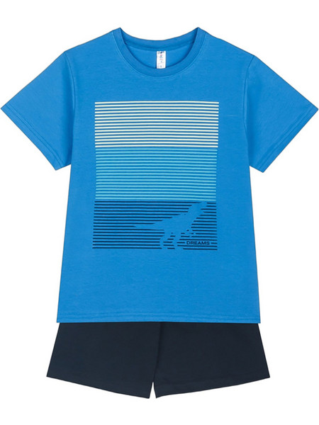 Dreams by Joyce Παιδική Πιτζάμα Βαμβακερή Καλοκαιρινή Royal Blue Navy Μπλε 2526108