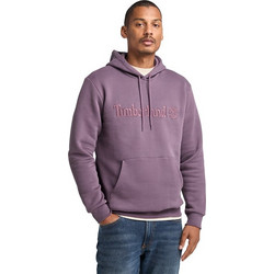 Timberland Embroidery Tonal Ανδρικό Φούτερ με Κουκούλα & Τσέπες Μωβ TB0A6VFJENX