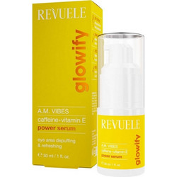 Revuele Glowify A.M Vibes Caffeine & Vitamin E Αντιγηραντικό Ενυδατικό Serum Ματιών με Βιταμίνη E & Καφεΐνη 3ml