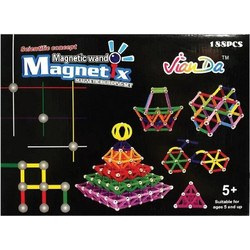 Magnetix Μαγνητικό Σετ Κατασκευών 188τμχ