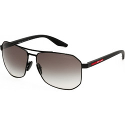 Prada PSA53S 1BO5O0 Ανδρικά Γυαλιά Ηλίου Cat Eye Κοκάλινα Μαύρα με Μαύρο Φακό