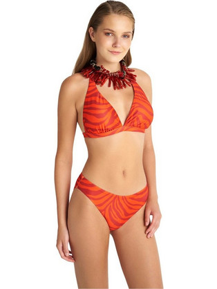 BLU4U Bikini Slip Animal Print Κόκκινο 25365382-07