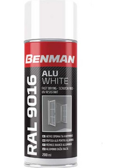 Benman Σπρέι Γαλβανισμού Λευκό 200ml RAL9016
