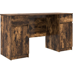 vidaXL Γραφείο Ξύλινο με Βιβλιοθήκη 140x49x76cm 3328511