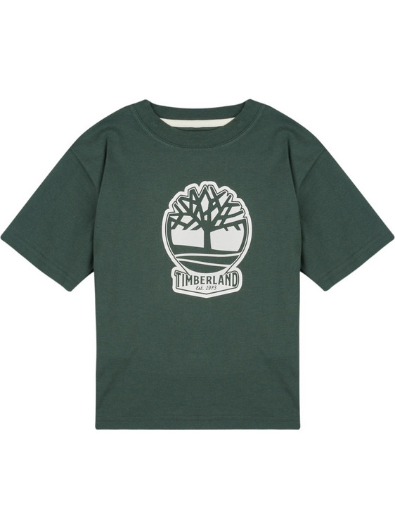 Timberland Παιδικό T-Shirt Κοντομάνικο Χακί T60422-72A