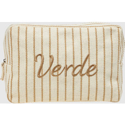 Verde 07-0370 Γυναικείο Νεσεσέρ Παραλίας 24x8x17cm Μπεζ