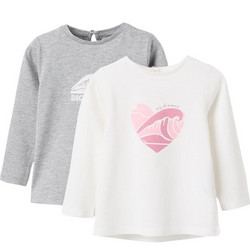 Zippy Σετ Παιδικά T-Shirt Κοντομάνικα Γκρι Λευκά 31071428041
