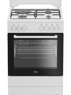Beko FBE63131WCS Κουζίνα Ηλεκτρική 65lt με Εστίες Αερίου & Ρεύματος 60cm