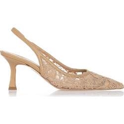 Sante Γόβες Slingback με Λεπτό Ψηλό Τακούνι Μπεζ 25-290-63