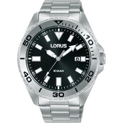 Lorus Sport Ανδρικό Ρολόι με Ασημί Μεταλλικό Μπρασελέ RXH59KX9
