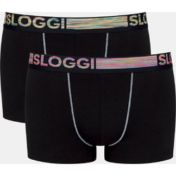 Sloggi Ανδρικά Μποξεράκια Σετ 2Pack Μαύρα 10218457-0004