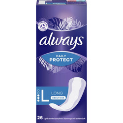 Always Daily Protect Long Σερβιετάκια για Ελαφριά Ροή 3 Σταγόνες 26τμχ