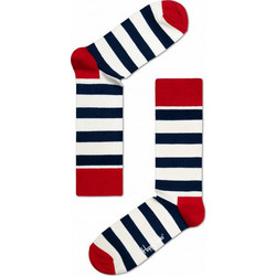 Happy Socks Βαμβακερές Γυναικείες Κάλτσες Λευκές Μαύρες Κόκκινες SA01-045